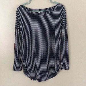 Women’s navy/white Striped Long Sleeve Size M